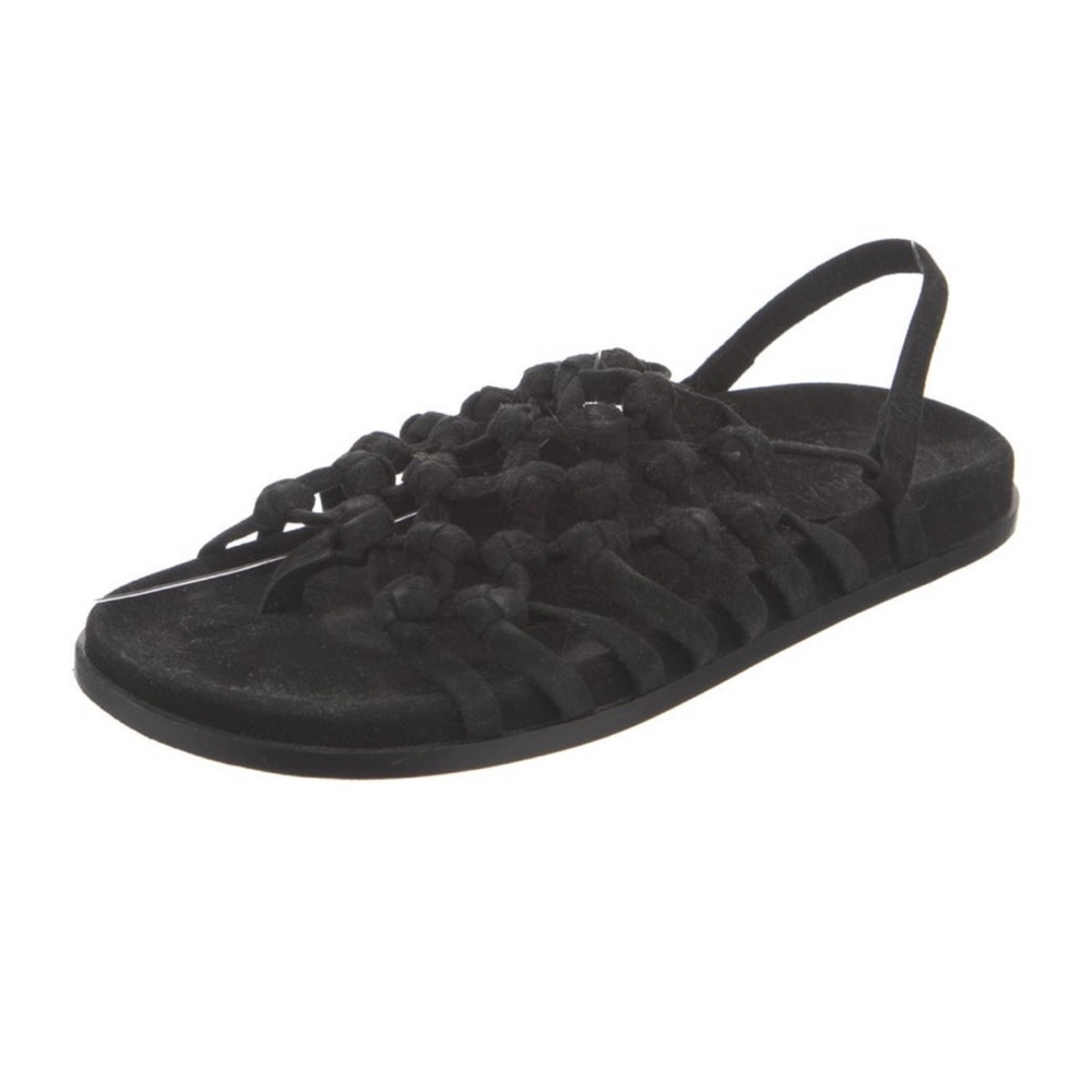 Alumnae Black Suede Braided Women’s Sandals 7.5 from The Real Real GUC